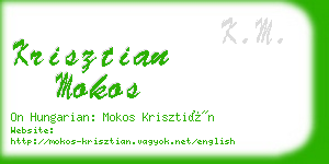 krisztian mokos business card